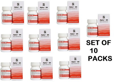 Dr Willmar Schwabe Alpha SH Tablets 20g Pack of 10 | Natural Sinus Headache