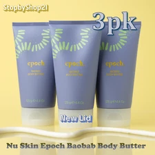 [3pk] Nu Skin NuSkin Epoch Baobab Body Butter NEW Exp 03/2028 [NEW PACK & LID]