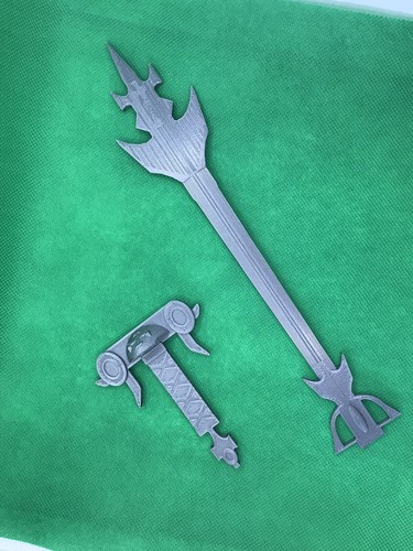 Espada ardiente Voltron Commander cromada 13" impresa en 3D hecha a pedido espada SOLO - Imagen 10 de 12