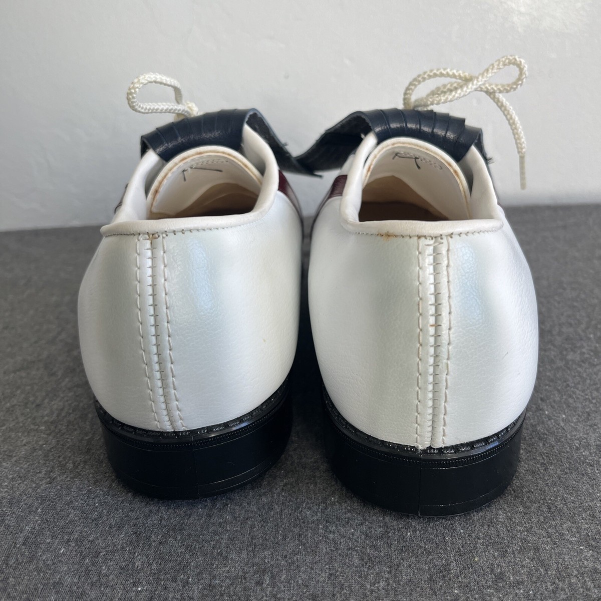 Vintage Endicott Johnson Golf Shoes Men's 10 White Leather Vintage Endicott Johnson Golf Shoes Men's 10 White Leather