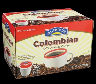 Hill Country Fare Columbian K-cups 12ct Box 100% Arabica