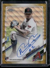 2021 Topps Chrome Humberto Mejia Rookie Autographs Gold Wave Refractor /50