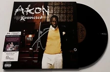 AKON SIGNED KONVICTED LP VINYL RECORD RAP HIP HOP LEGEND JSA COA