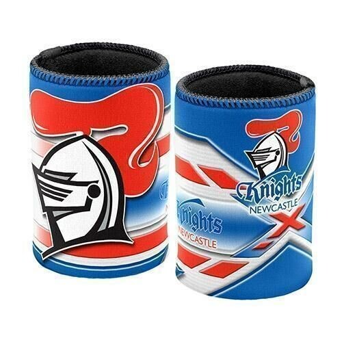 NEWCASTLE KNIGHTS NRL TEAM STUBBY HOLDER DISPENSER + 6 X STUBBY HOLDER