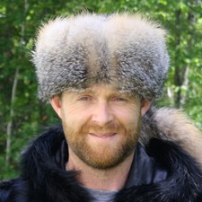Glacier Wear Gray Fox Fur Daniel Boone Hat - hts1810