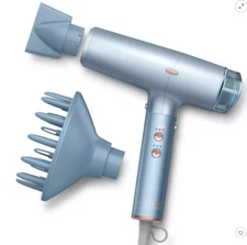 Infiniti PRO by Conair DigitalAire Hair Dryer, Diffuser, Precision Nozzle, Blue