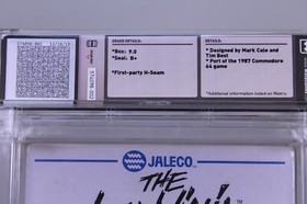 The Last Ninja New Nintendo NES Factory Sealed WATA VGA Grade 9.0 B+ MINT H-Seam