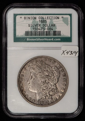 1885 $1 Morgan Silver Dollar - NGC Binion Collection - SKU-X4314