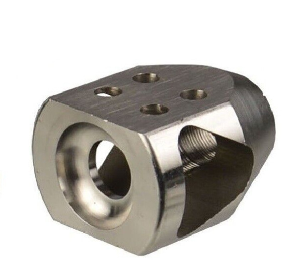 1/2''x28 TPI & 5/8''x24 TPI Stainless Steel Compact Mini Tanker Muzzle Brake