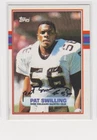PAT SWILLING NEW ORLEANS SAINTS 1989 TOPPS #154 GEORGIA TECH AUTOGRAPHED CARD