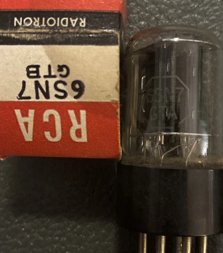 Vintage RCA 6SN7 GTA Tube Audio Amplifier Preamp Amp Radio Electron Vacuum Used