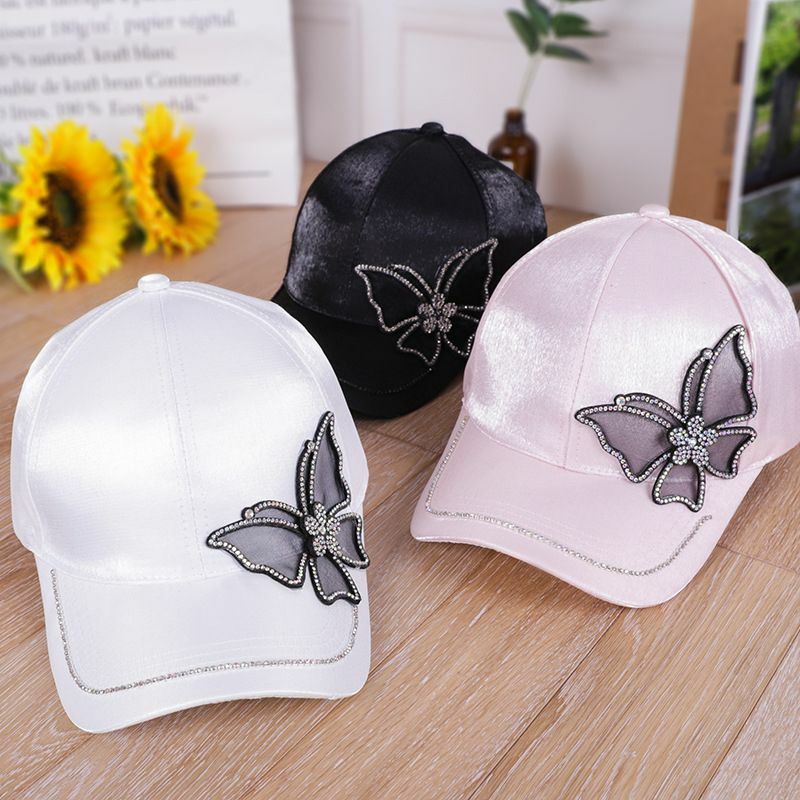 Women Crystal Baseball Cap Adjustable Snapback Embroidered  display picture 1