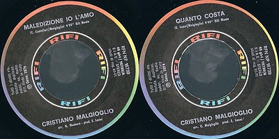 Disco 45 Giri Cristiano Malgioglio - Curse Io L' Love Quanto Costa