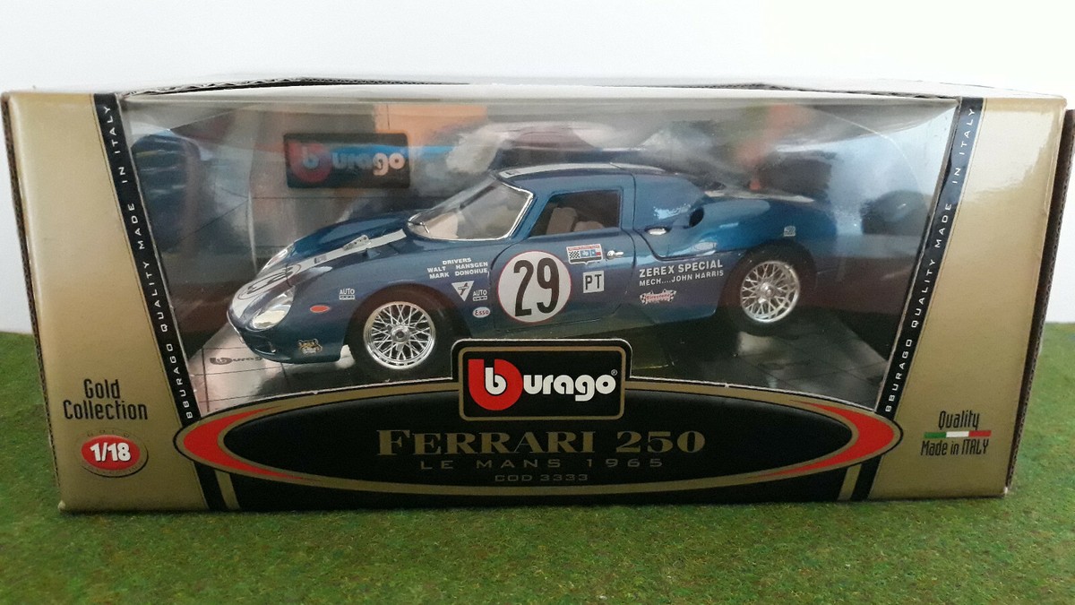 BBURAGO FERRARI 250 LE MANS 1965 COD 0506 SCALE 1-24 DIE CAST MODEL NOT A TOY