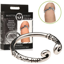 Stainless Steel Stimulating Open Ring Cock Head Stimulator Sex Enhancer for Men