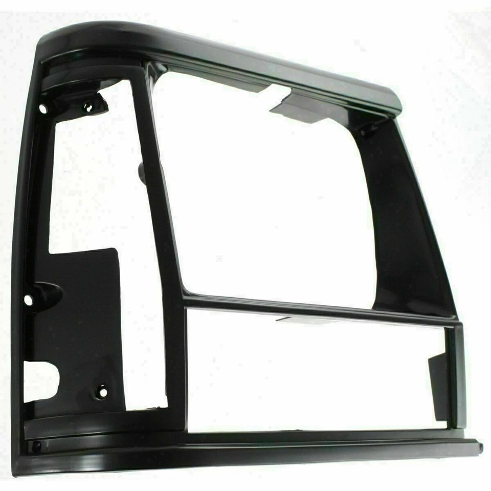 New For 1991-1996 Jeep Cherokee Front Grille Black Headlight Door Bezel Set 3pcs - Image 3 of 4