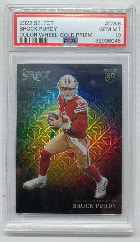 Brock Purdy Panini Select Color Wheel #CW6 Gold Prizm