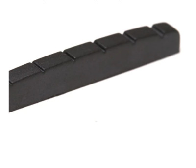 Graph Tech Black TUSQ XL Slotted Flat Bottom Nut PT-5010-00
