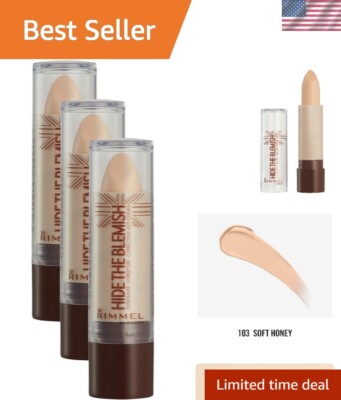 Hide The Blemish Concealer w/clear cap Soft Honey Pack of 3