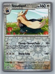Stoutland 172/197 Obsidian Flames Reverse Holo Uncommon