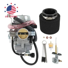 Carburetor For Kawasaki KLF300 Bayou 300 Carb 1986-1995 W/ Fuel Petcock Switch
