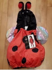 Baby Girls Hooded LADYBUG Bubble Vest Halloween Costume Size 6 12 18 Mo NWT