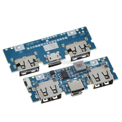 Type-C Input Dual USB Output Power Boost Module 2.4A Power Bank DIY Board 5V