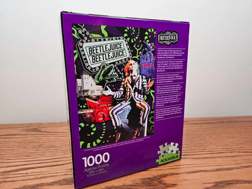 Póster de la película Acuario Beetlejuice 1000 piezas rompecabezas completo Foto 4 de 4