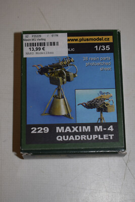 Plus Model 229 Maxim M-4 Quadruplet 1:35 NEU mit OVP