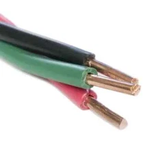 2 Wire with Ground, 12 Gauge, Twisted Submersible Pump Wire 250ft