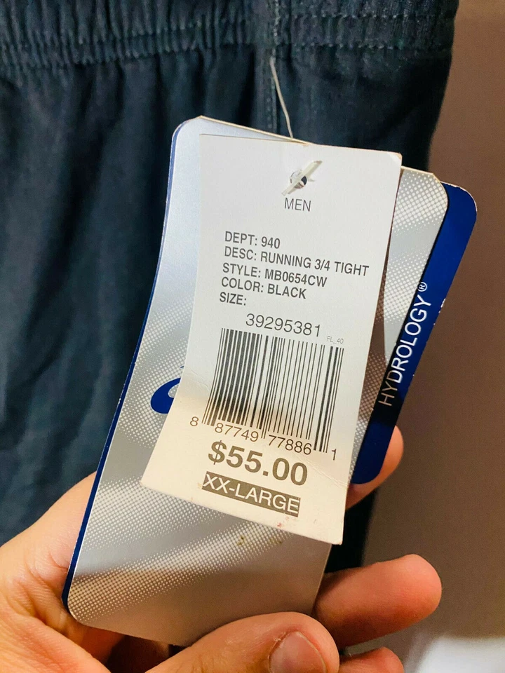 Pantalones de correr ajustados reflectantes Asics para hombre de 3/4 de longitud (XX-grandes) Foto 3 de 3