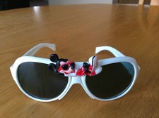 Walt Disney Co. Children  s Sunglasses With Mickey Mouse White Frames