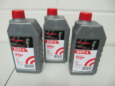 3x BREMBO Bremsflüssigkeit DOT 4  (L04005) 0,5 ltr.