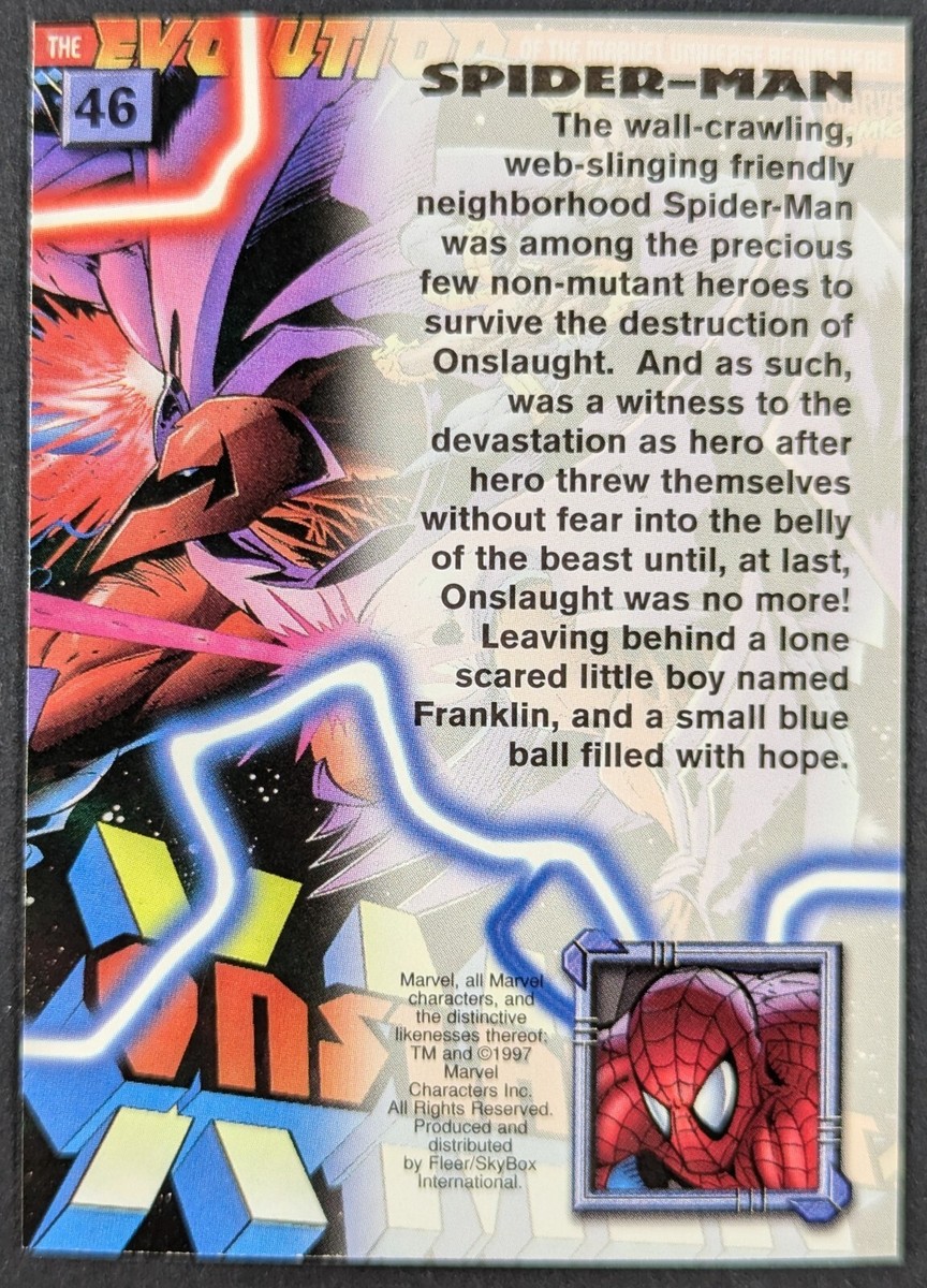 Spiderman 1997 Marvel X-Men Timelines Fleer Card #46 (NM) | eBay