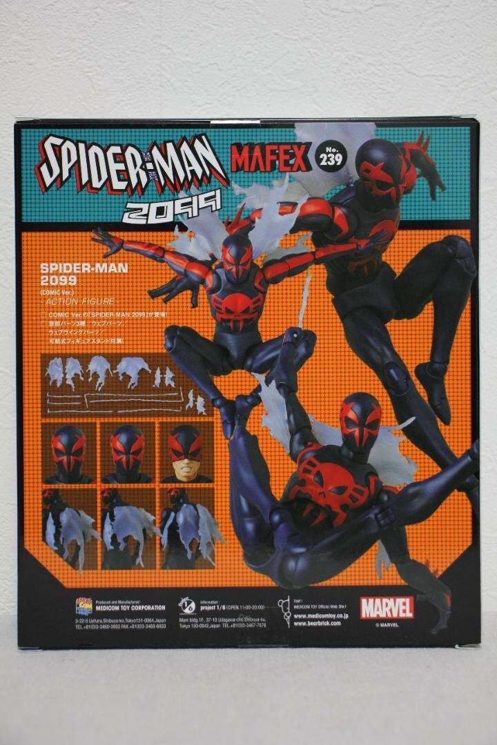 MEDICOM TOY MAFEX No.239 SPIDER-MAN 2099 COMIC Ver. Figure MEDICOM TOY MAFEX No.239 SPIDER-MAN 2099 COMIC Ver. Figure