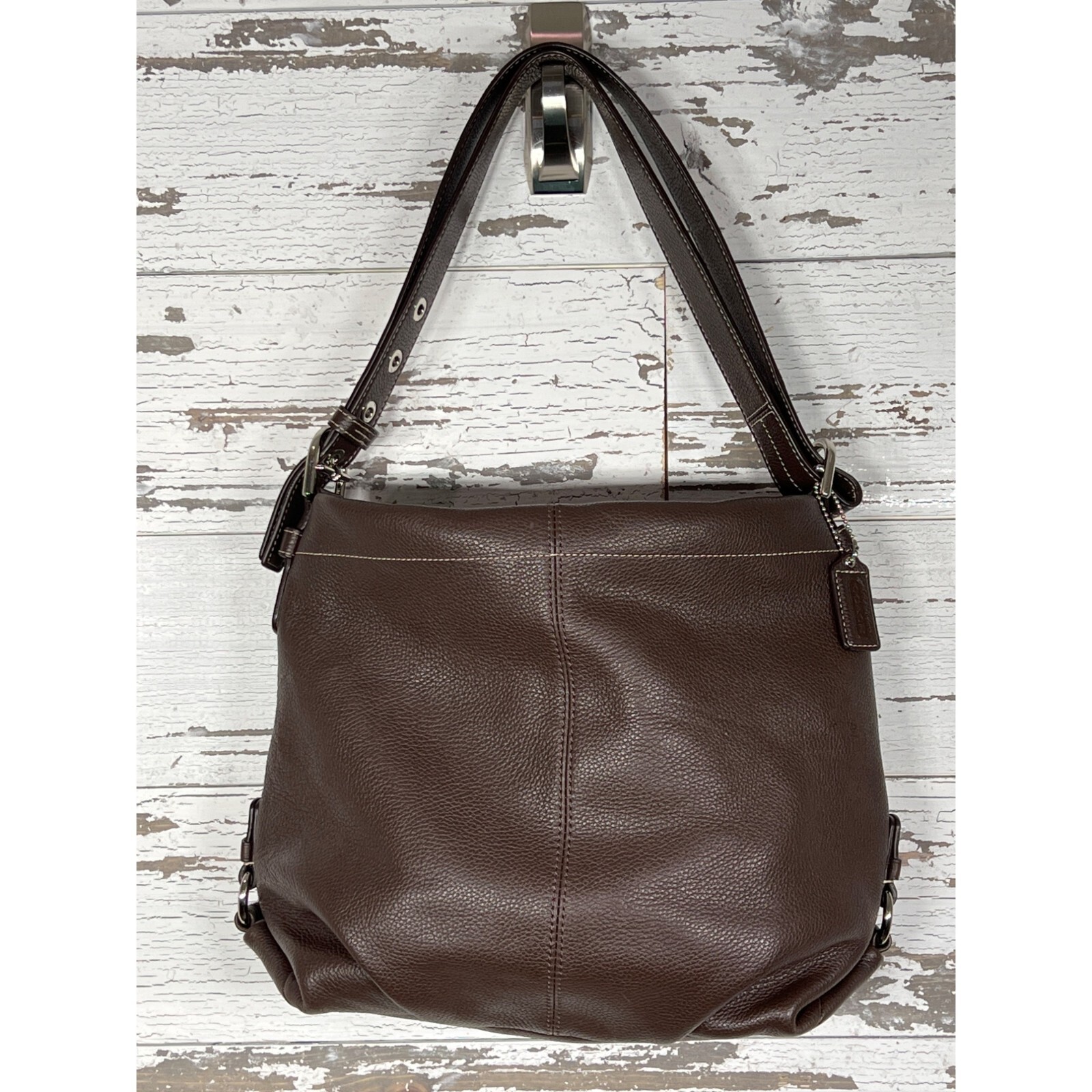 Coach Leather Duffel Convertible Shoulder Bag Mahogan… Gem