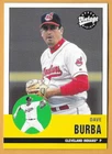 DAVE BURBA CLEVELAND INDIANS #52 - UPPER DECK VINTAGE NM-MT 2001