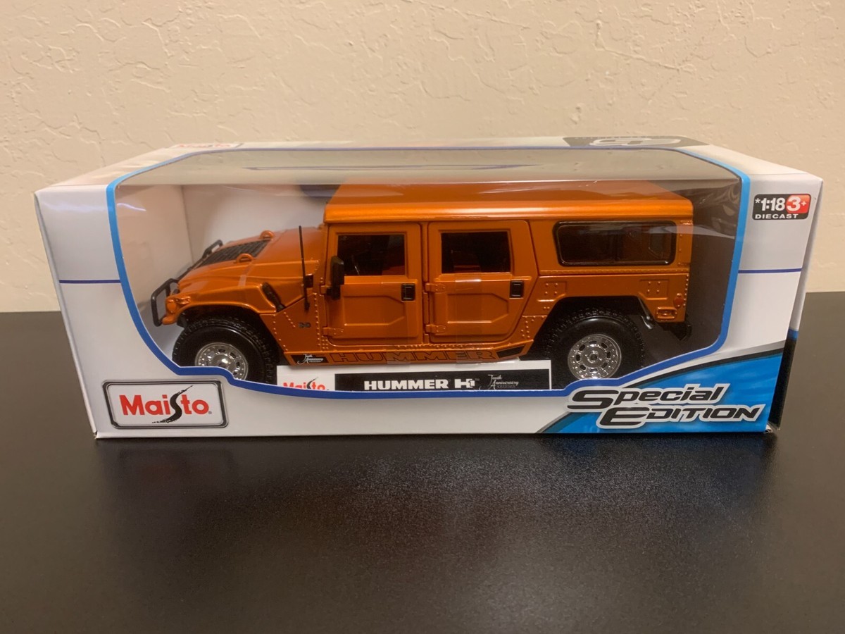 Maisto Hummer H1 Tenth Anniversary Burnt Orange 1/18 | eBay