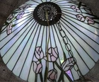 Vintage Tiffany Style Stained Glass Hanging Ceiling Light Fixture Lamp
