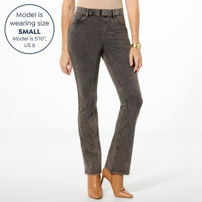 Hue Baby Bootcut Denim Pants Graphite S New