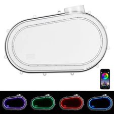 Clear Outer Clutch Cover w/RGB Light for Can Am Maverick X3/ MAX R 2018-2024
