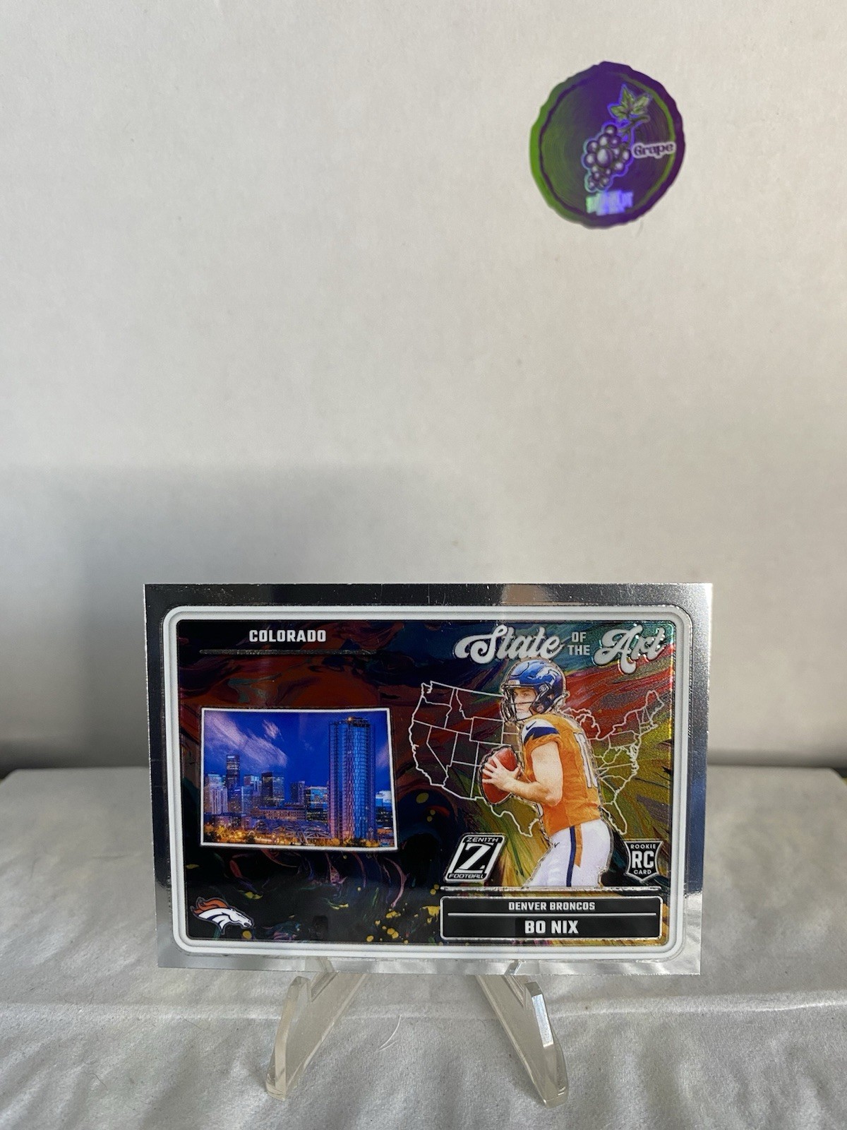 2024 Panini Zenith - State of the Art (BO NIX) #20 Football Insert (RC) Broncos