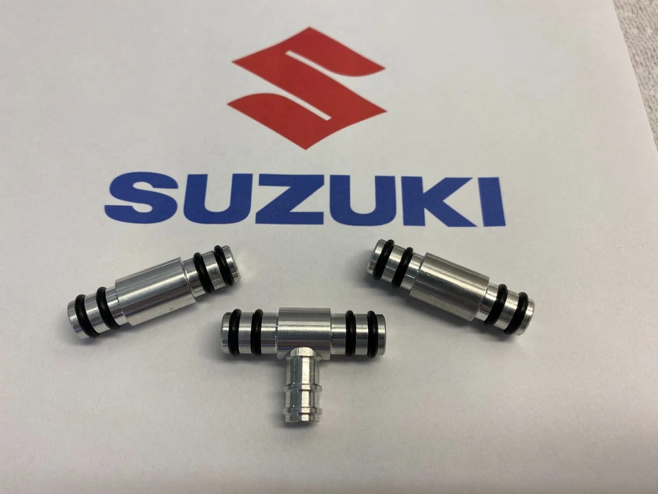 Suzuki Carburetor  Fuel Tee/Rail Combo  GS550,  1977-79 - Bild 1 von 1