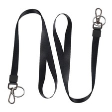2 Pack Lanyards for ID Badges - Durable Lanyards for Keys, Black Key Lanyard ...