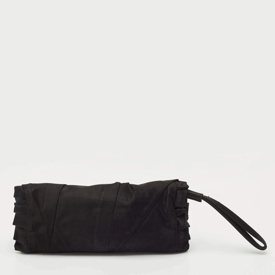 Bolso sin asas Dolce Gabbana negro satinado Miss Dee Foto 4 de 4