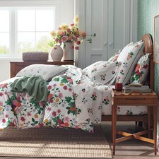 Dahlia Classic Cool Cotton Percale Duvet Cover-Rifle Paper Co. 6176