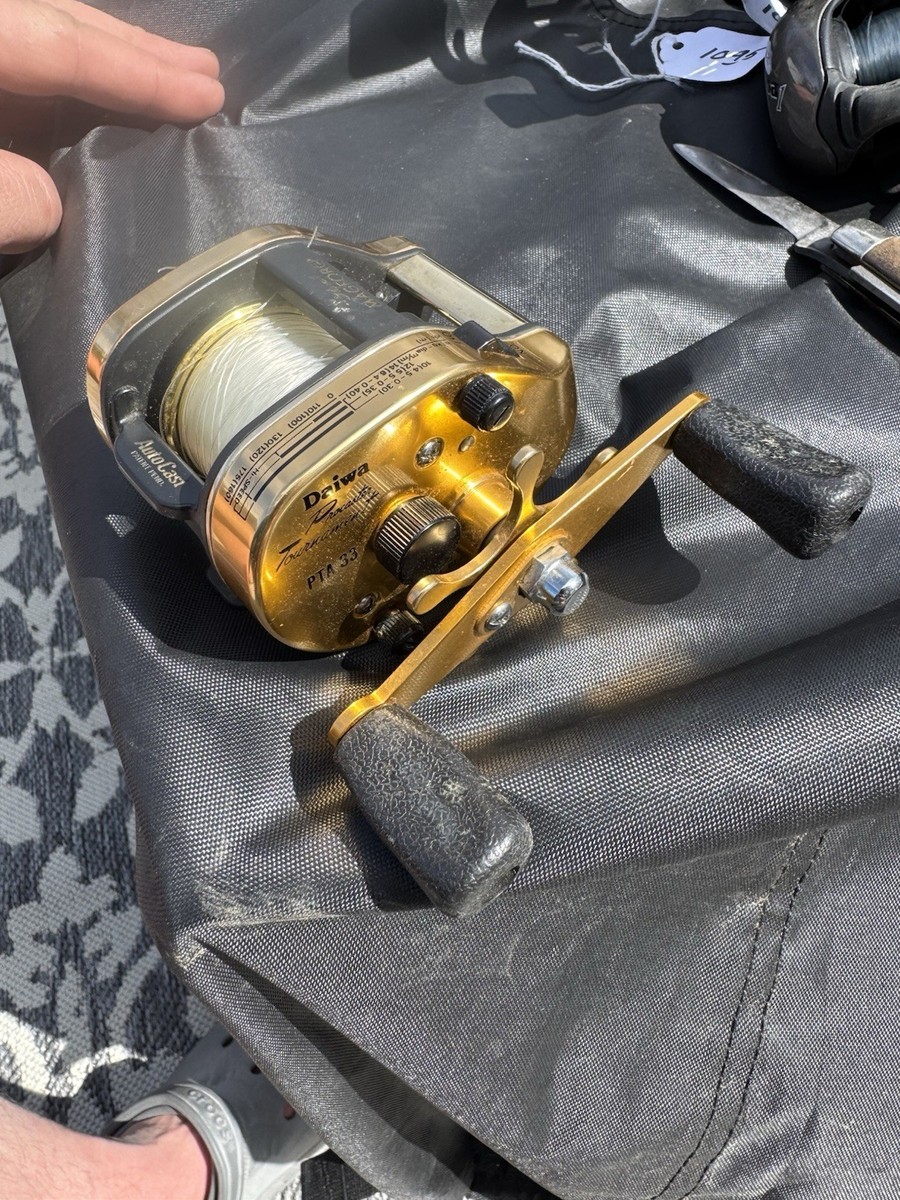 Rare Gold Vintage Daiwa Procaster Tournament PTA 33 Fishing Reel