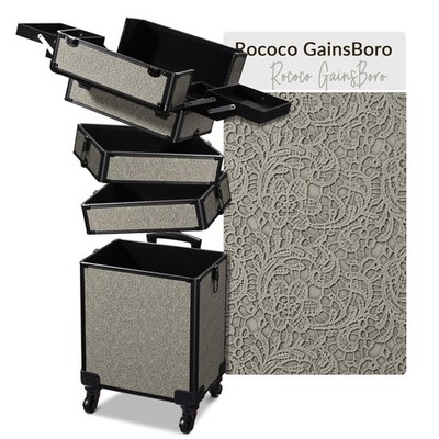 Byootique 4in1 Rolling Makeup Train Case Cosmetic Organizer Rococo GainsBoro
