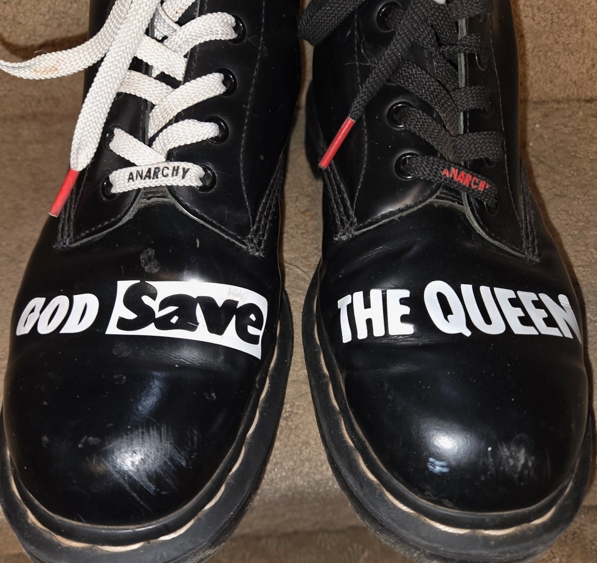 Dr Martens X Sex Pistols 60 Years God Save the Queen Anarchy Black