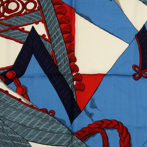 Hermes SILK Shawl 140cm GM Scarf Shawl ZOUAVES ET DRAGONS By VIRGINIE JAMIN - Picture 4 of 6